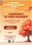Conférence « Le châtaignier »- Vendredi 21 novembre 2025 à 18h30