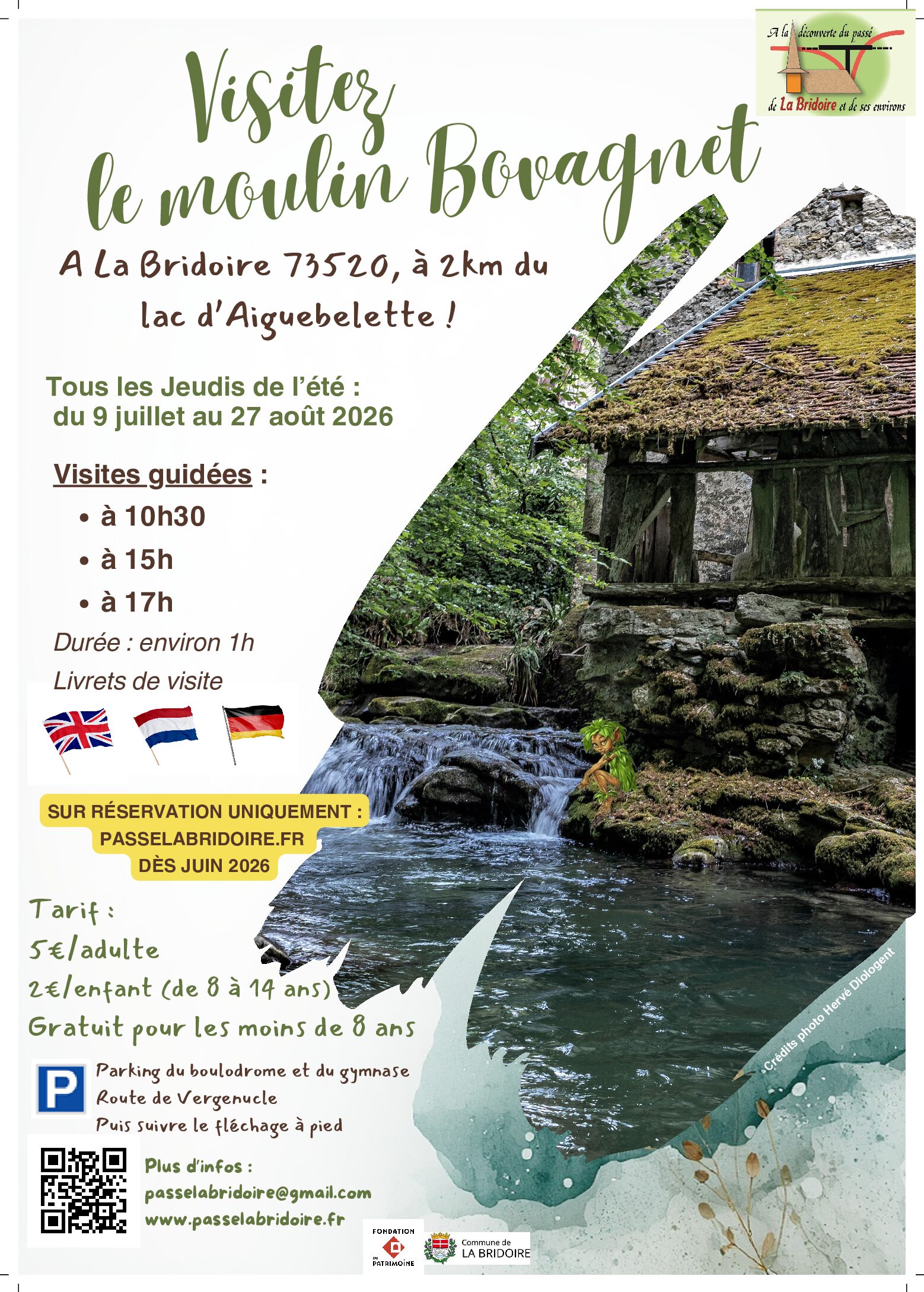 Les Jeudis de l’été au moulin Bovagnet : Remontez le temps au fil de l’eau