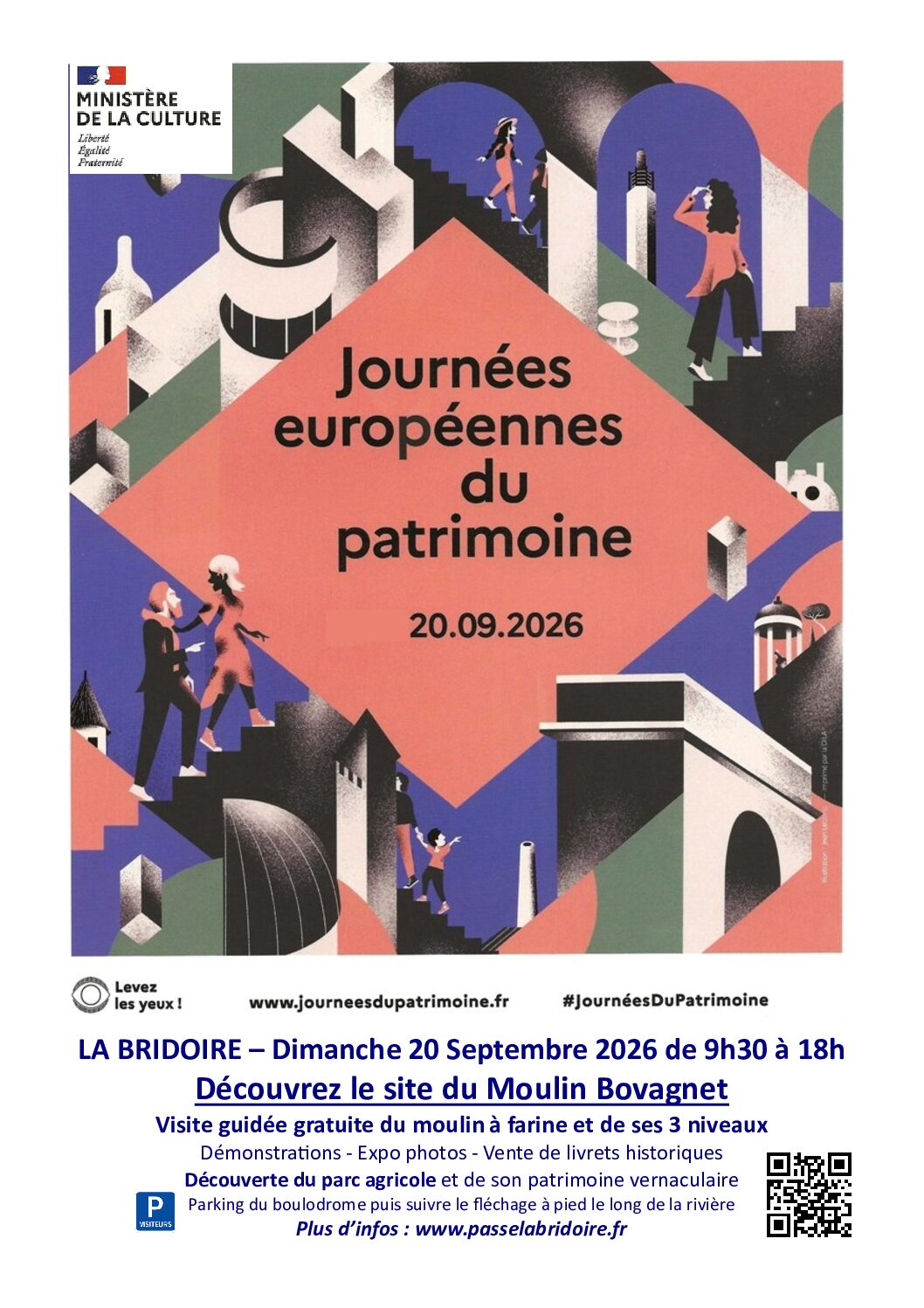 Journée Européenne du Patrimoine : Dimanche 20 septembre de 9h30 à 18h – Découvrez le site du moulin Bovagnet